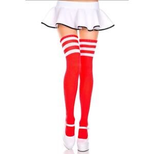 MUSIC LEGS sports STRIPED tops THIGH highs STOCKINGS socks
